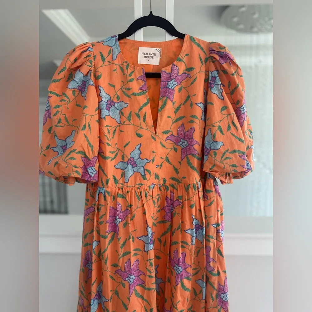 Tuckernuck Hyacinth House Orange Floral Dress - Picture 4 of 6